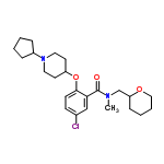 InChI=1/C24H35ClN2O3/c1-26(17-21-8-4-5-15-29-21)24(28)22-16-18(25)9-10-23(22)30-20-11-13-27(14-12-20)19-6-2-3-7-19/h9-10,16,19-21H,2-8,11-15,17H2,1H3