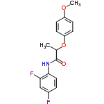 InChI=1/C16H15F2NO3/c1-10(22-13-6-4-12(21-2)5-7-13)16(20)19-15-8-3-11(17)9-14(15)18/h3-10H,1-2H3,(H,19,20)