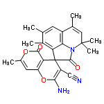 InChI=1/C25H23N3O4/c1-11-7-15-12(2)9-24(5,6)28-20(15)18(14(11)4)25(23(28)30)16(10-26)21(27)32-17-8-13(3)31-22(29)19(17)25/h7-9H,27H2,1-6H3