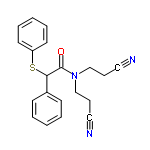 InChI=1/C20H19N3OS/c21-13-7-15-23(16-8-14-22)20(24)19(17-9-3-1-4-10-17)25-18-11-5-2-6-12-18/h1-6,9-12,19H,7-8,15-16H2