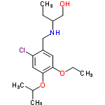 InChI=1/C16H26ClNO3/c1-5-13(10-19)18-9-12-7-15(20-6-2)16(8-14(12)17)21-11(3)4/h7-8,11,13,18-19H,5-6,9-10H2,1-4H3