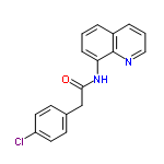 InChI=1/C17H13ClN2O/c18-14-8-6-12(7-9-14)11-16(21)20-15-5-1-3-13-4-2-10-19-17(13)15/h1-10H,11H2,(H,20,21)