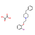 InChI=1/C20H24ClNO.C2H2O4/c21-19-8-4-5-9-20(19)23-15-14-22-12-10-18(11-13-22)16-17-6-2-1-3-7-17;3-1(4)2(5)6/h1-9,18H,10-16H2;(H,3,4)(H,5,6)