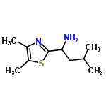 InChI=1/C10H18N2S/c1-6(2)5-9(11)10-12-7(3)8(4)13-10/h6,9H,5,11H2,1-4H3