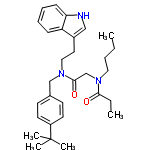 InChI=1/C30H41N3O2/c1-6-8-18-32(28(34)7-2)22-29(35)33(21-23-13-15-25(16-14-23)30(3,4)5)19-17-24-20-31-27-12-10-9-11-26(24)27/h9-16,20,31H,6-8,17-19,21-22H2,1-5H3