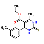 InChI=1/C15H18N2O2S/c1-4-19-14(18)12-10(3)16-15(20)17-13(12)11-7-5-6-9(2)8-11/h5-8,13H,4H2,1-3H3,(H2,16,17,20)