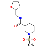 InChI=1/C12H22N2O4S/c1-19(16,17)14-6-2-4-10(9-14)12(15)13-8-11-5-3-7-18-11/h10-11H,2-9H2,1H3,(H,13,15)