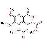 InChI=1/C15H19NO8/c1-21-12-7-10(11(16(19)20)8-13(12)22-2)9(5-14(17)23-3)6-15(18)24-4/h7-9H,5-6H2,1-4H3