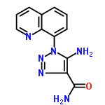 InChI=1/C12H10N6O/c13-11-10(12(14)19)16-17-18(11)8-5-1-3-7-4-2-6-15-9(7)8/h1-6H,13H2,(H2,14,19)