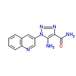 InChI=1/C12H10N6O/c13-11-10(12(14)19)16-17-18(11)8-5-7-3-1-2-4-9(7)15-6-8/h1-6H,13H2,(H2,14,19)