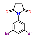 InChI=1/C10H7Br2NO2/c11-6-3-7(12)5-8(4-6)13-9(14)1-2-10(13)15/h3-5H,1-2H2