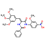 InChI=1/C26H25N3O8/c1-34-21-15-18(29(32)33)10-11-19(21)27-26(31)20(28-25(30)17-8-6-5-7-9-17)12-16-13-22(35-2)24(37-4)23(14-16)36-3/h5-15H,1-4H3,(H,27,31)(H,28,30)/b20-12-