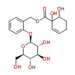 InChI=1/C20H26O10/c21-9-13-15(23)16(24)17(25)18(30-13)29-12-6-2-1-5-11(12)10-28-19(26)20(27)8-4-3-7-14(20)22/h1-2,4-6,8,13-18,21-25,27H,3,7,9-10H2/t13-,14?,15-,16+,17-,18-,20?/m1/s1