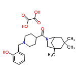 InChI=1/C23H34N2O2.C2H2O4/c1-22(2)12-19-13-23(3,15-22)16-25(19)21(27)17-8-10-24(11-9-17)14-18-6-4-5-7-20(18)26;3-1(4)2(5)6/h4-7,17,19,26H,8-16H2,1-3H3;(H,3,4)(H,5,6)