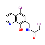 InChI=1/C12H10Cl2N2O2/c13-5-10(17)16-6-7-4-9(14)8-2-1-3-15-11(8)12(7)18/h1-4,18H,5-6H2,(H,16,17)