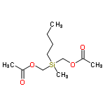 InChI=1/C11H22O4Si/c1-5-6-7-16(4,8-14-10(2)12)9-15-11(3)13/h5-9H2,1-4H3