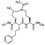 InChI=1/C25H38N4O6/c1-17-15-29(18(2)30)14-8-13-21(24(32)26-3)27-23(31)20(22(35-16-17)25(33)28-34)12-7-11-19-9-5-4-6-10-19/h4-6,9-10,17,20-22,34H,7-8,11-16H2,1-3H3,(H,26,32)(H,27,31)(H,28,33)/t17?,20-,21+,22+/m1/s1