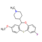 InChI=1/C20H22FNO2S/c1-22-9-7-13(8-10-22)20-16-12-15(23-2)4-6-18(16)25-19-11-14(21)3-5-17(19)24-20/h3-6,11-13,20H,7-10H2,1-2H3