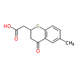 InChI=1/C12H12O3S/c1-7-2-3-11-9(4-7)10(13)5-8(16-11)6-12(14)15/h2-4,8H,5-6H2,1H3,(H,14,15)