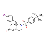 InChI=1/C26H30BrNO3S/c1-25(2,3)20-6-10-24(11-7-20)32(30,31)28-15-13-21-16-23(29)12-14-26(21,18-28)17-19-4-8-22(27)9-5-19/h4-11,16H,12-15,17-18H2,1-3H3