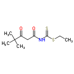 InChI=1/C10H17NO2S2/c1-5-15-9(14)11-8(13)6-7(12)10(2,3)4/h5-6H2,1-4H3,(H,11,13,14)