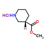 InChI=1/C7H13NO2.ClH/c1-10-7(9)6-3-2-4-8-5-6;/h6,8H,2-5H2,1H3;1H/t6-;/m0./s1