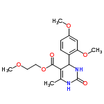 InChI=1/C17H22N2O6/c1-10-14(16(20)25-8-7-22-2)15(19-17(21)18-10)12-6-5-11(23-3)9-13(12)24-4/h5-6,9,15H,7-8H2,1-4H3,(H2,18,19,21)