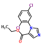 InChI=1/C12H10Cl2N2O2/c1-2-18-12(17)11-6-15-7-16(11)10-5-8(13)3-4-9(10)14/h3-7H,2H2,1H3