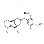 InChI=1/C20H23BrN2O3.ClH/c1-25-18-8-19(26-2)16(21)7-15(18)12-22-9-13-6-14(11-22)17-4-3-5-20(24)23(17)10-13;/h3-5,7-8,13-14H,6,9-12H2,1-2H3;1H/t13-,14+;/m0./s1