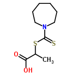 InChI=1/C10H17NO2S2/c1-8(9(12)13)15-10(14)11-6-4-2-3-5-7-11/h8H,2-7H2,1H3,(H,12,13)