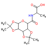 InChI=1/C15H23NO8/c1-6(12(18)19)16-11(17)9-7-8(22-14(2,3)21-7)10-13(20-9)24-15(4,5)23-10/h6-10,13H,1-5H3,(H,16,17)(H,18,19)