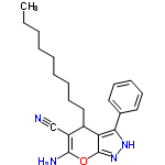 InChI=1/C22H28N4O/c1-2-3-4-5-6-7-11-14-17-18(15-23)21(24)27-22-19(17)20(25-26-22)16-12-9-8-10-13-16/h8-10,12-13,17H,2-7,11,14,24H2,1H3,(H,25,26)