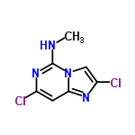 InChI=1/C7H6Cl2N4/c1-10-7-12-4(8)2-6-11-5(9)3-13(6)7/h2-3H,1H3,(H,10,12)