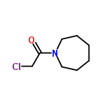 InChI=1/C8H14ClNO/c9-7-8(11)10-5-3-1-2-4-6-10/h1-7H2