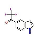 InChI=1/C10H6F3NO/c11-10(12,13)9(15)7-1-2-8-6(5-7)3-4-14-8/h1-5,14H