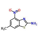 InChI=1/C8H7N3O2S/c1-4-2-5(11(12)13)7-6(3-4)14-8(9)10-7/h2-3H,1H3,(H2,9,10)