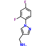 InChI=1/C10H9F2N3/c11-8-1-2-10(9(12)3-8)15-6-7(4-13)5-14-15/h1-3,5-6H,4,13H2