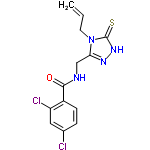 InChI=1/C13H12Cl2N4OS/c1-2-5-19-11(17-18-13(19)21)7-16-12(20)9-4-3-8(14)6-10(9)15/h2-4,6H,1,5,7H2,(H,16,20)(H,18,21)