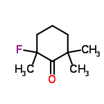 InChI=1/C9H15FO/c1-8(2)5-4-6-9(3,10)7(8)11/h4-6H2,1-3H3