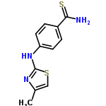 InChI=1/C11H11N3S2/c1-7-6-16-11(13-7)14-9-4-2-8(3-5-9)10(12)15/h2-6H,1H3,(H2,12,15)(H,13,14)