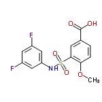 InChI=1/C14H11F2NO5S/c1-22-12-3-2-8(14(18)19)4-13(12)23(20,21)17-11-6-9(15)5-10(16)7-11/h2-7,17H,1H3,(H,18,19)