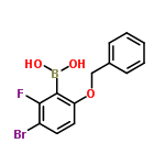 InChI=1/C13H11BBrFO3/c15-10-6-7-11(12(13(10)16)14(17)18)19-8-9-4-2-1-3-5-9/h1-7,17-18H,8H2