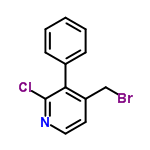 InChI=1/C12H9BrClN/c13-8-10-6-7-15-12(14)11(10)9-4-2-1-3-5-9/h1-7H,8H2