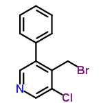 InChI=1/C12H9BrClN/c13-6-10-11(7-15-8-12(10)14)9-4-2-1-3-5-9/h1-5,7-8H,6H2