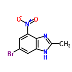 InChI=1/C8H6BrN3O2/c1-4-10-6-2-5(9)3-7(12(13)14)8(6)11-4/h2-3H,1H3,(H,10,11)