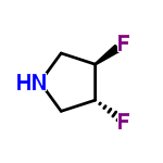 InChI=1/C4H7F2N/c5-3-1-7-2-4(3)6/h3-4,7H,1-2H2/t3-,4-/m1/s1