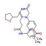 InChI=1/C23H28N4O7/c1-15-12-19(26-34-15)25-20(28)9-10-22(30)27(14-21(29)24-13-18-4-3-11-33-18)17-7-5-16(6-8-17)23(31)32-2/h5-8,12,18H,3-4,9-11,13-14H2,1-2H3,(H,24,29)(H,25,26,28)