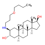 InChI=1/C26H47NO3/c1-4-5-14-30-15-6-13-27-22-17-26(3)18(16-23(22)28)7-8-19-20-9-10-24(29)25(20,2)12-11-21(19)26/h18-24,27-29H,4-17H2,1-3H3/t18-,19-,20-,21-,22-,23-,24-,25-,26-/m0/s1