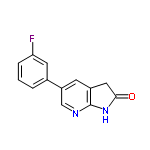 InChI=1/C13H9FN2O/c14-11-3-1-2-8(5-11)10-4-9-6-12(17)16-13(9)15-7-10/h1-5,7H,6H2,(H,15,16,17)