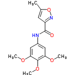 InChI=1/C14H16N2O5/c1-8-5-10(16-21-8)14(17)15-9-6-11(18-2)13(20-4)12(7-9)19-3/h5-7H,1-4H3,(H,15,17)